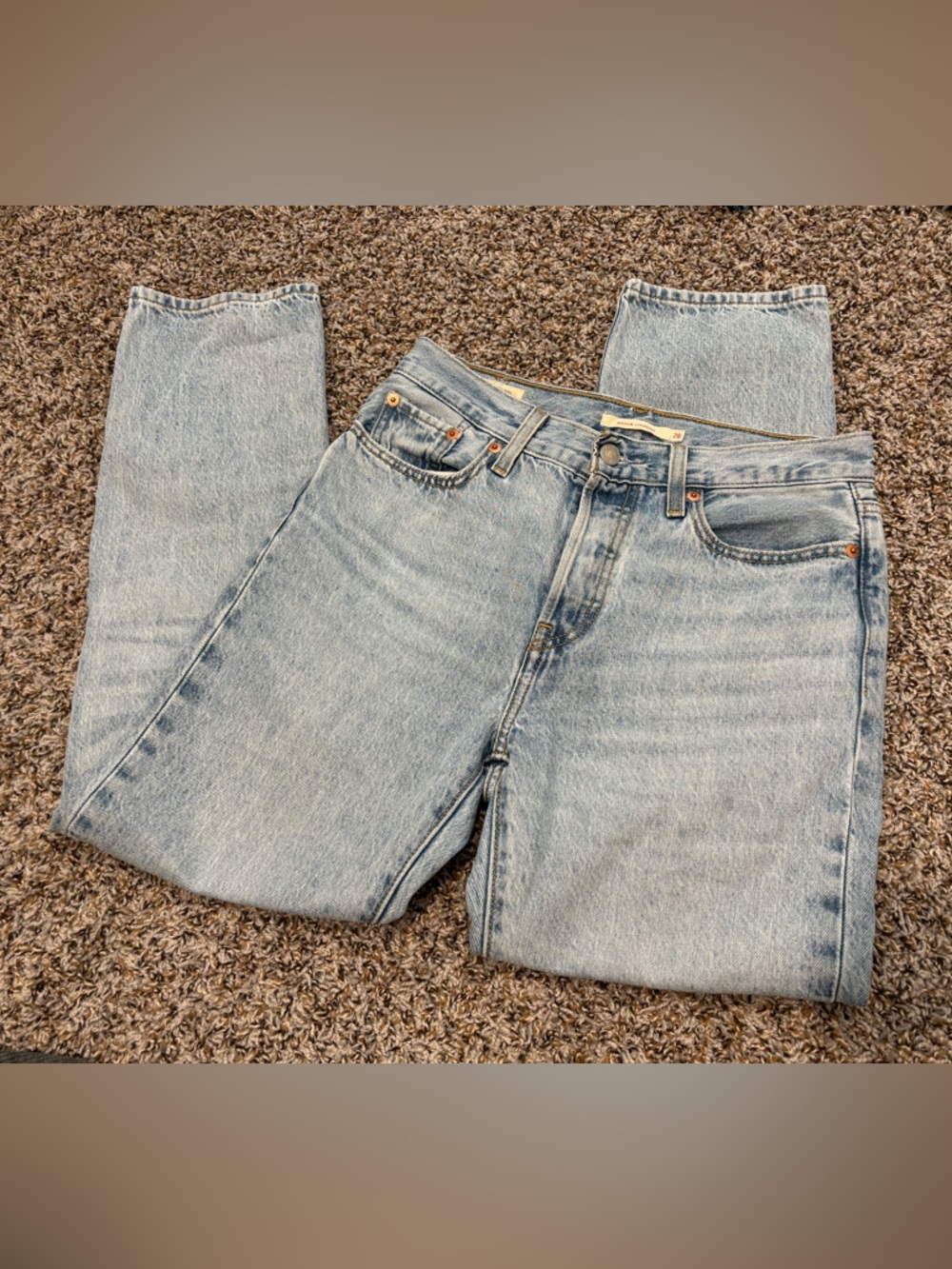 Levi's wedgie straight light Wash (reg length)